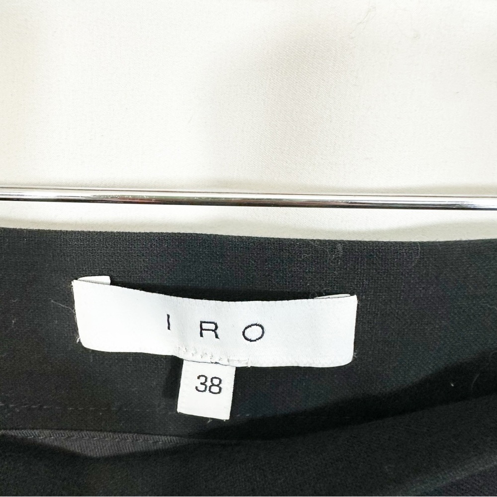 IRO High Rise Straight Leg Crop Pants in Black - Picture 8 of 11